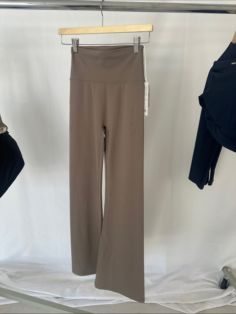 Sisterly Tribe Wide-Leg High-Waist Women's Pants in Taupe